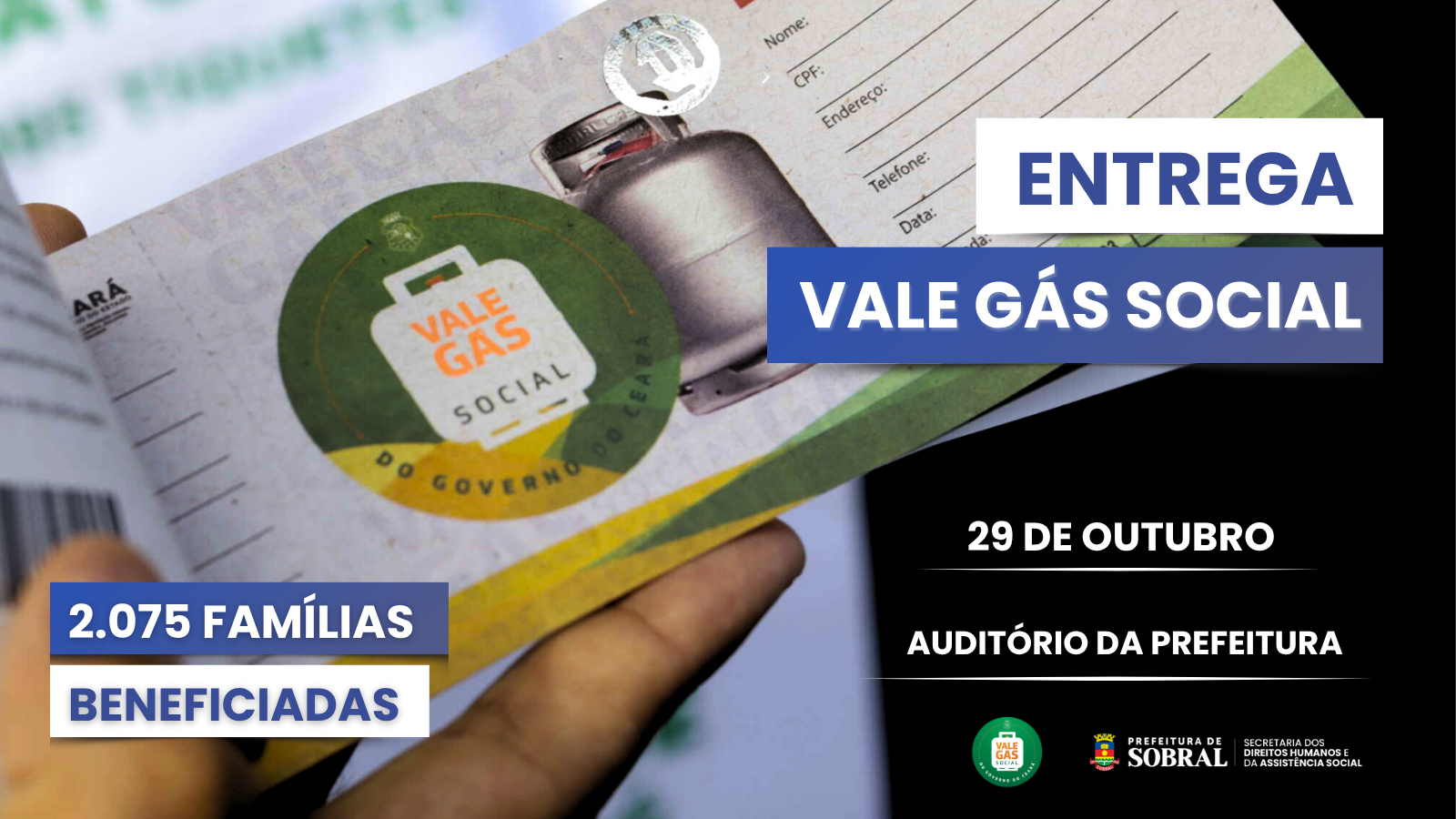Prefeitura de Sobral realiza entrega do Vale Gás Social para mais de duas mil...