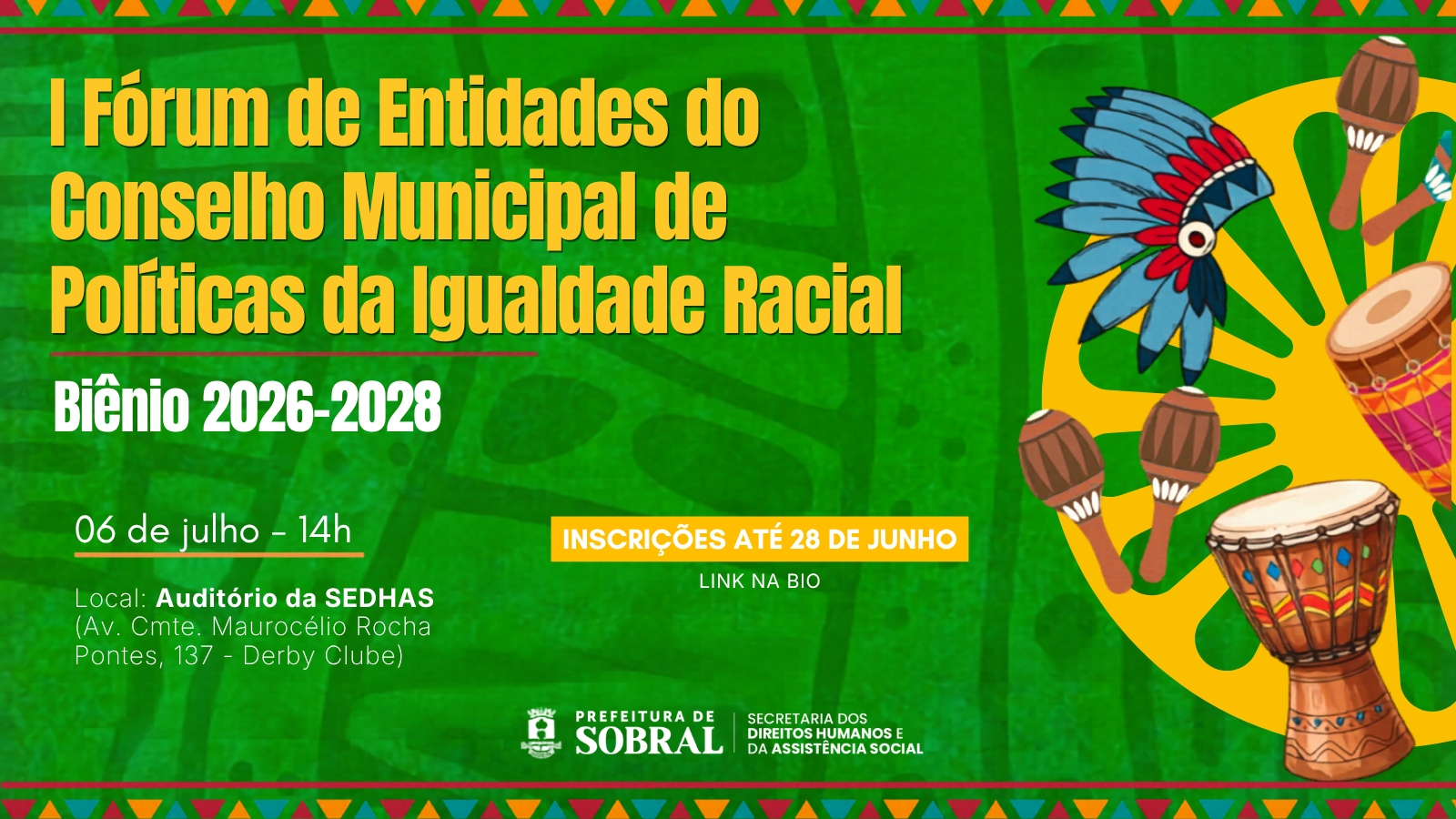 Sobral cria Conselho Municipal de Políticas de Igualdade Racial e inicia proc...